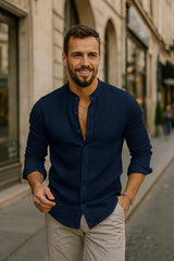 Amory | Chemise à Manches 3/4 Coupe Décontractée