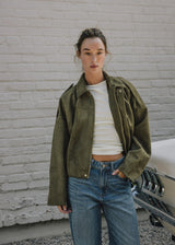 Nivara | Veste Oversize en Suédine pour Femme