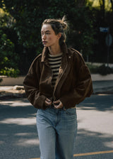 Nivara | Veste Oversize en Suédine pour Femme