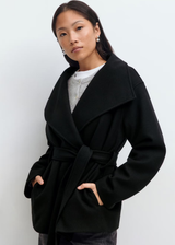 Selina | Veste Courte à Col Haut et Ceinture pour Femme