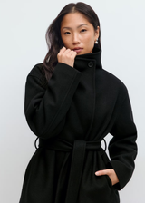 Selina | Veste Courte à Col Haut et Ceinture pour Femme