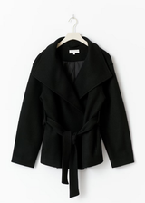 Selina | Veste Courte à Col Haut et Ceinture pour Femme