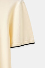 Polo Homme Sans Manches – Coupe Slim Élégante avec Col Classique et Motif Contrasté
