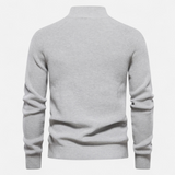 Harrison | Pull Homme Col Montant Zippé en Coton Premium