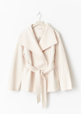 Selina | Veste Courte à Col Haut et Ceinture pour Femme