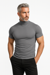 Peter | Modern Short-Sleeve Turtleneck with Effortless Edge