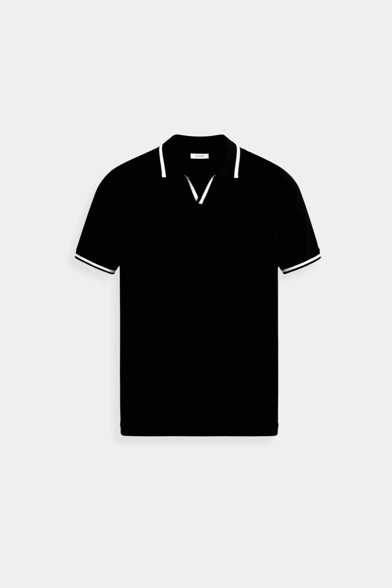Polo Homme Sans Manches – Coupe Slim Élégante avec Col Classique et Motif Contrasté