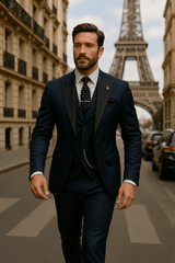 Théo | Costume 3 Pièces Slim Fit Élégant pour Homme