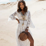 Persephone | Robe Longue Bohème à Manches Longues