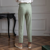Liam | Men’s Vintage High-Waist Straight-Leg Trousers