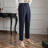 Liam | Men’s Vintage High-Waist Straight-Leg Trousers