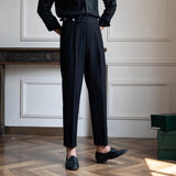 Liam | Men’s Vintage High-Waist Straight-Leg Trousers