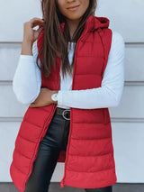 Penelope | Women’s Quilted Hooded Long Bodywarmer