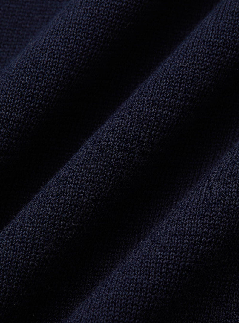 Polo Homme Sans Boutons – Coton Premium Bleu Marine, Style Minimaliste et Élégant